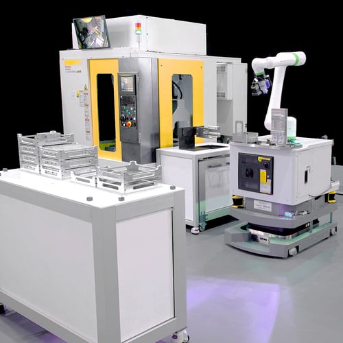 CRX20iAL on AMR Machine Tending ROBODRILL CRX20iAL on AMR Machine Tending ROBODRILL